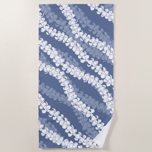 Tropical puakenikeni beach towel (Front)