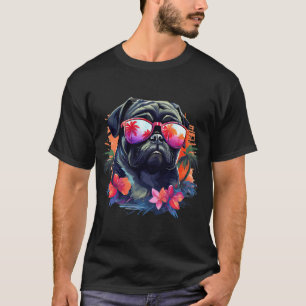 Tropical Pug T-Shirt