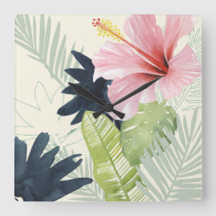 Tropical Punch Collection Square Wall Clock