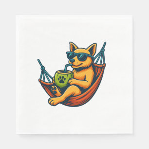 Tropical Pup Vibes Napkin