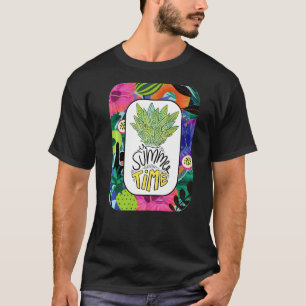Tropical Purple Beach Hawaiian Aloha Purple Hawai T-Shirt