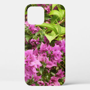Tropical Purple Bougainvillea Floral iPhone 12 Case