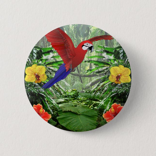 Tropical Rain Forest 6 Cm Round Badge (Front)