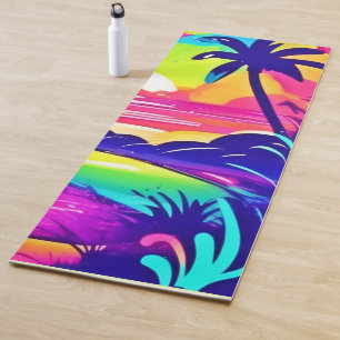 Tropical Rainbow Beach Dream Yoga Mat