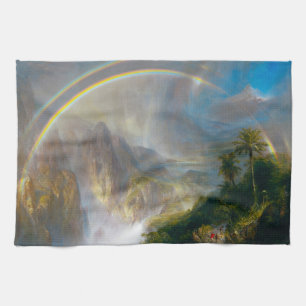 Tropical Rainbow Painting Kitchen Towel