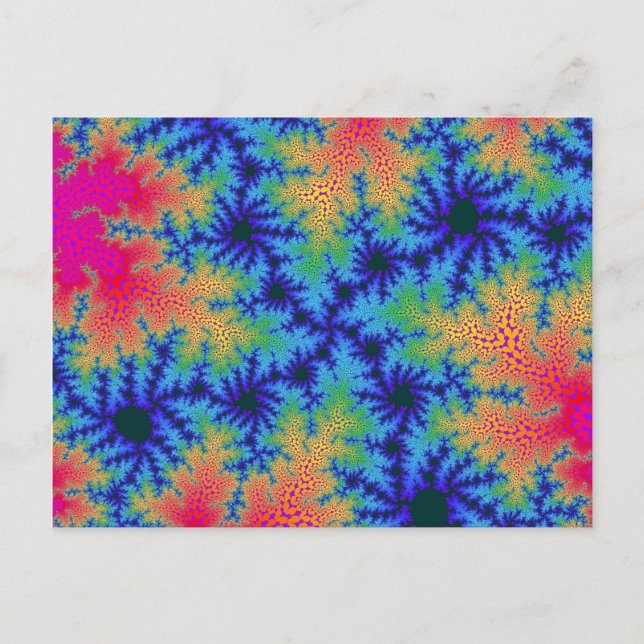 Tropical Rainbow Speckle Postcard (Front)