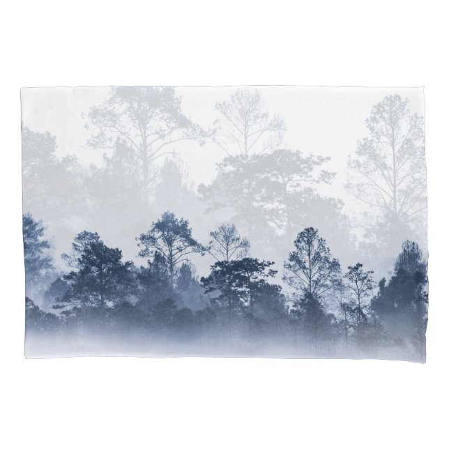 Tropical rainforest, misty silhouette, Thailand Pillowcase (Front)