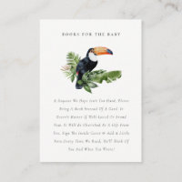 Tropical Rainforest Toucan Books for Baby Shower