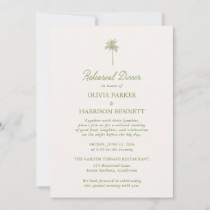 Tropical Rehearsal Dinner Invitation