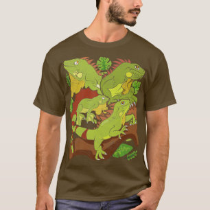 Tropical Reptile Keeper Exotic Plants Pet Lizard I T-Shirt