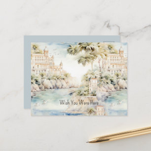 Tropical Resort Ocean Sea Coast Postcard
