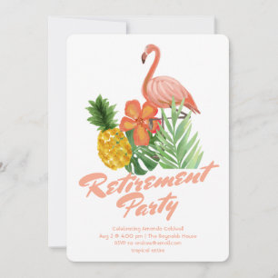 Tropical Retirement Party Invitation