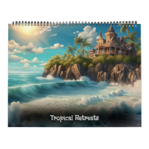 Tropical Retreats by Ivy and Bat Art Calendar