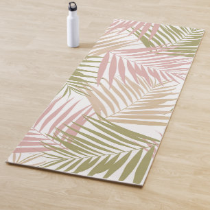 Tropical Retro #8 (Beachy Vibes) #palms #decor Yoga Mat