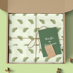 Tropical Retro Palm Leaves Tissue Paper
