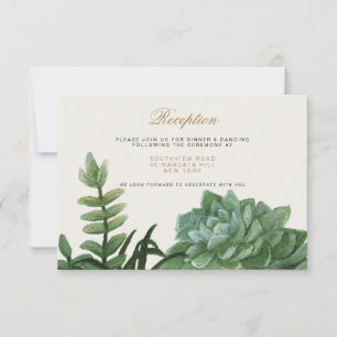 Tropical Romance / Reception Invitation