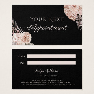 Tropical Roses Appointment Card