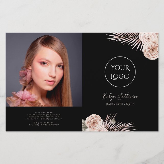Tropical roses bifold brochure (Front)