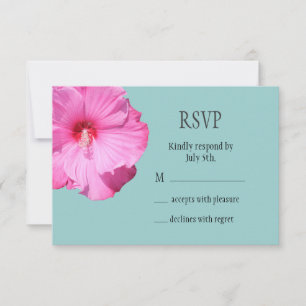 Tropical RSVP (turquoise)