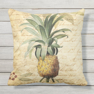 Tropical Rustic Pineapple Art Cushion