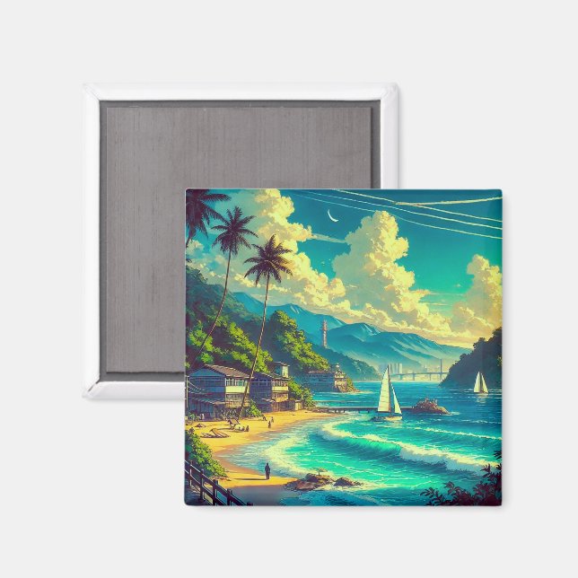 Tropical Ryukyu Dreams Magnet (Front/Back)