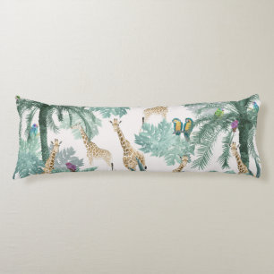 Tropical Safari Adventure 1 #art #tropical Body Cushion