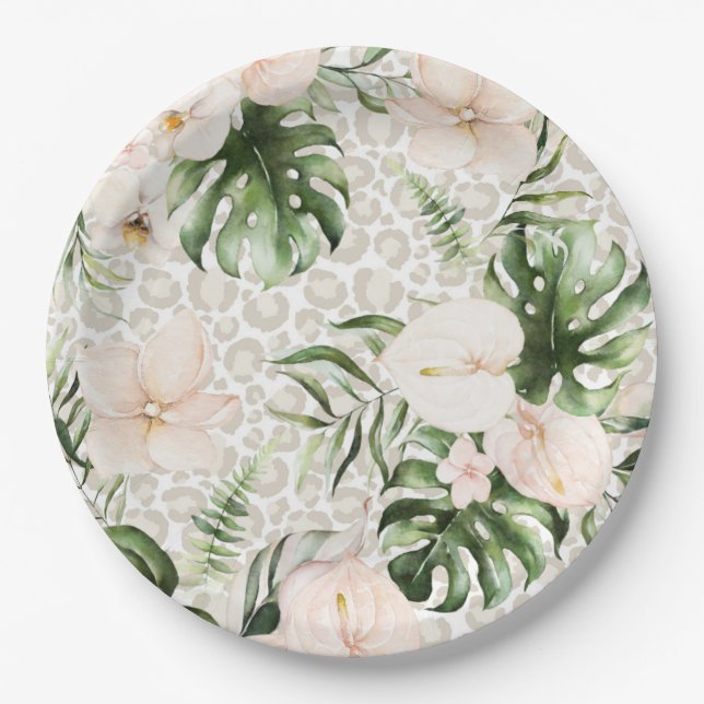 Tropical Safari Plate Love is Wild Plates (Front)