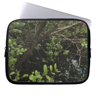 Tropical salt pond laptop sleeve