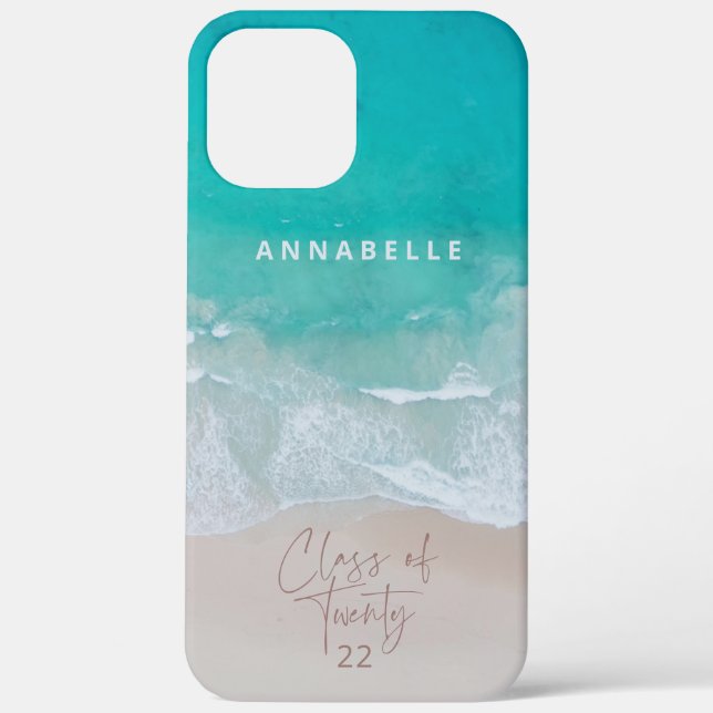 tropical sand beach ocean grad class of Case-Mate iPhone case (Back)