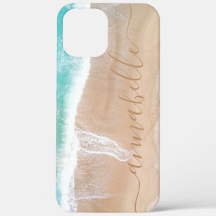 tropical sand beach ocean meditation personalised Case-Mate iPhone case