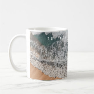 Tropical sand beach ocean personalised adventure coffee mug
