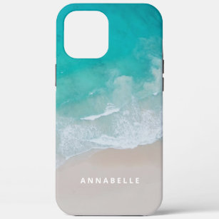 tropical sand beach ocean sunny waves modern Case-Mate iPhone case