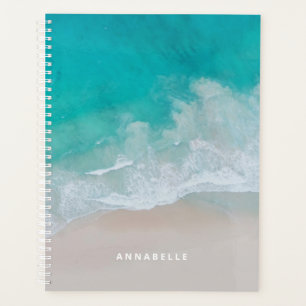 tropical sand beach ocean the adventure begins planner