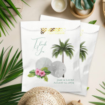 Tropical Sand Dollars Wedding Favour Bags