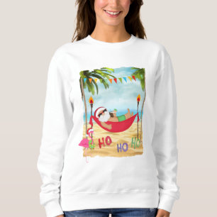 Tropical Santa Christmas Sweatshirt or t-shirt