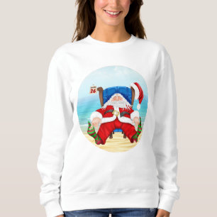 Tropical Santa Christmas Sweatshirt or t-shirt