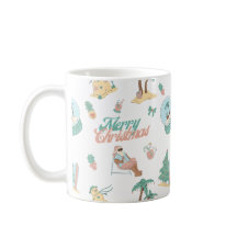 Tropical Santa Merry Christmas Mug