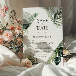 Tropical Save the Date – Destination Wedding Invitation