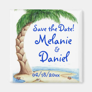 Tropical Save the Date! Magnet