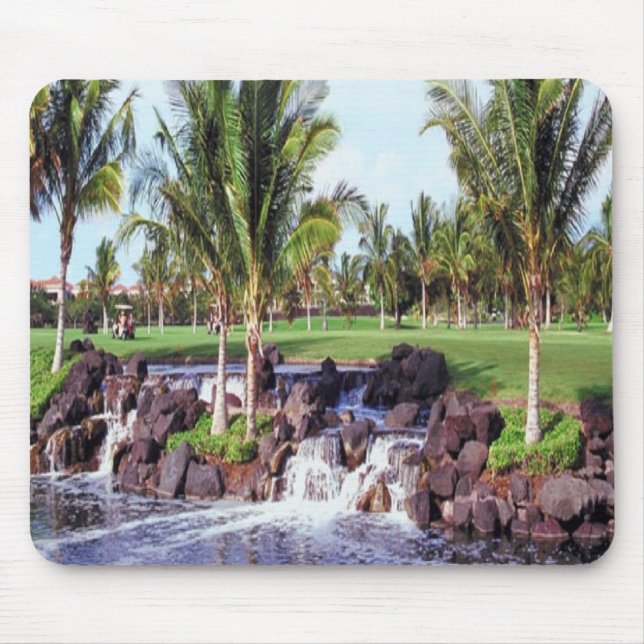 Tropical-scene mpusepad mouse mat (Front)