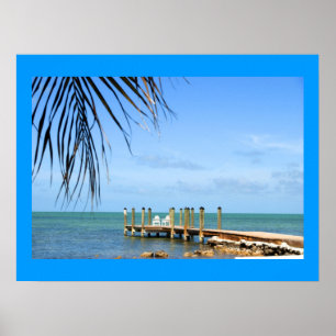 Tropical scene poster