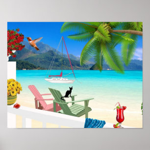 Tropical Scene Poster
