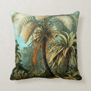 Tropical Scenery  with Palm Tree Cushion