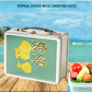 Tropical School Metal Lunch Box