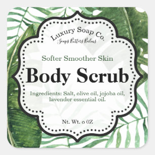 Tropical Scrub Label