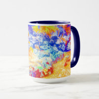 Tropical Sea Colorful Coral Reef Deep Blue Ocean