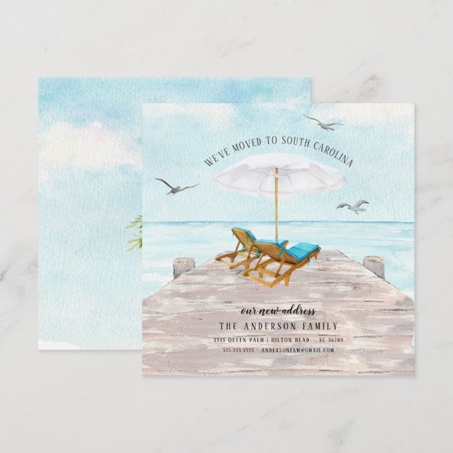 Tropical Sea Moving Announcement (Front/Back)