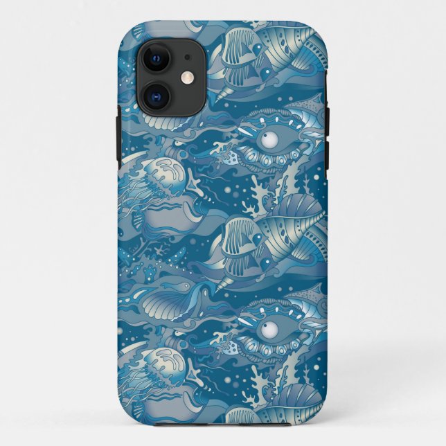 Tropical Sea Pattern Case-Mate iPhone Case (Back)