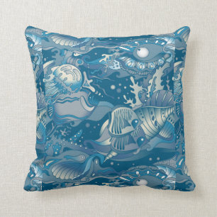 Tropical Sea Pattern Cushion