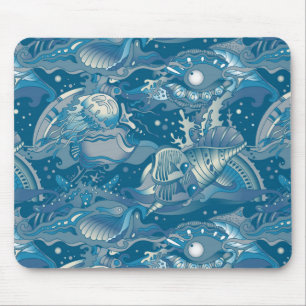 Tropical Sea Pattern Mouse Mat